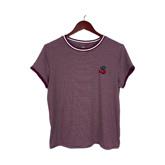 SO Striped Cherry T-Shirt - Picture 1 of 3